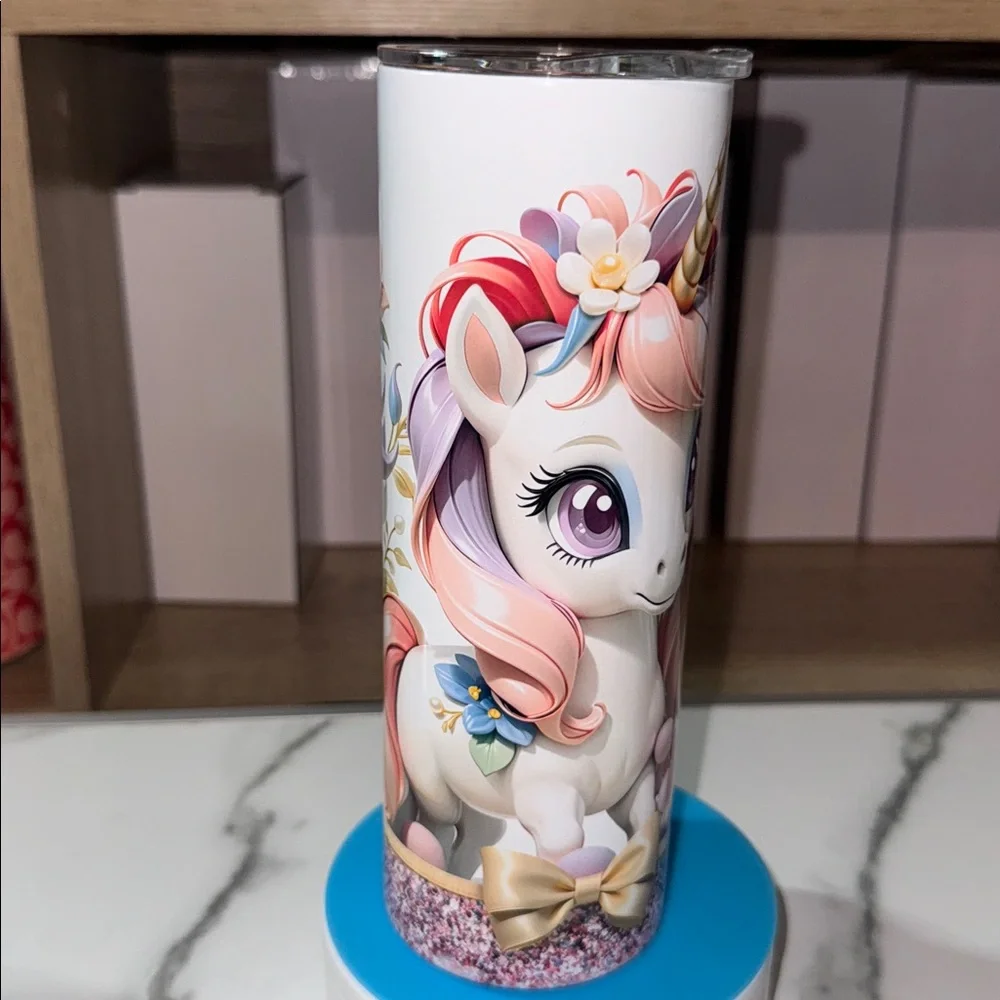 20oz Unicorn Tumbler - Picture 5 of 6